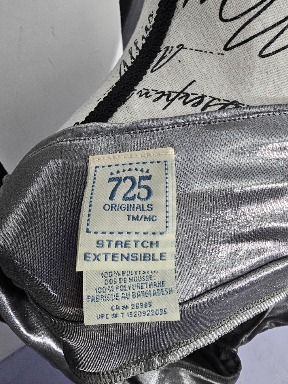 Metallic Silver V-Neck Spaghetti Strap Tank Dress - Picture 4 of 4